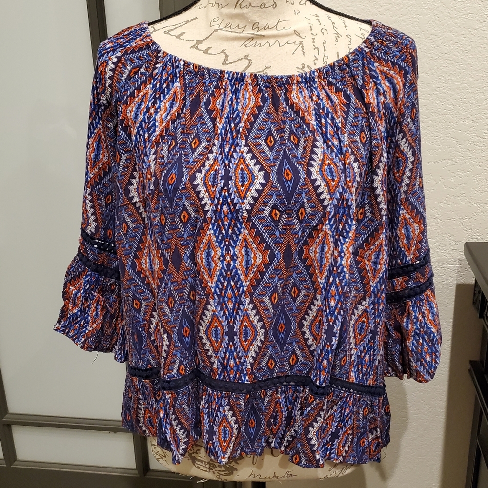 Anna Medium Geometric / Aztec Top